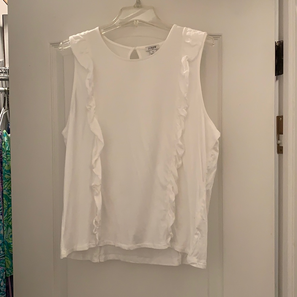 NWOT Jcrew Ruffle Tank | XL